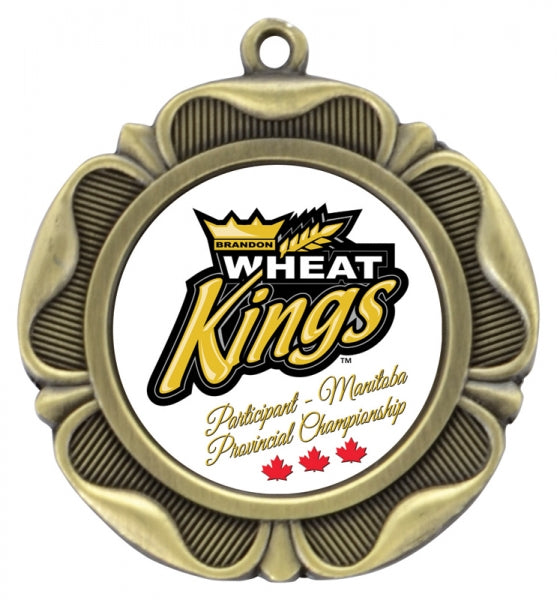 1½" Custom Clover Medal | Personalized Sports & Award Medals