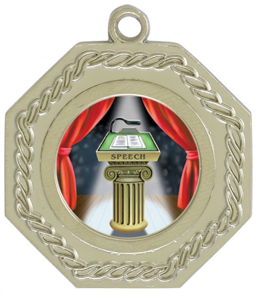 1¾″ Custom Hex Medal | Personalized Sports Medals Toronto