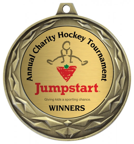 2¾" Custom Antique Excelsior Medal | Personalized Awards Canada