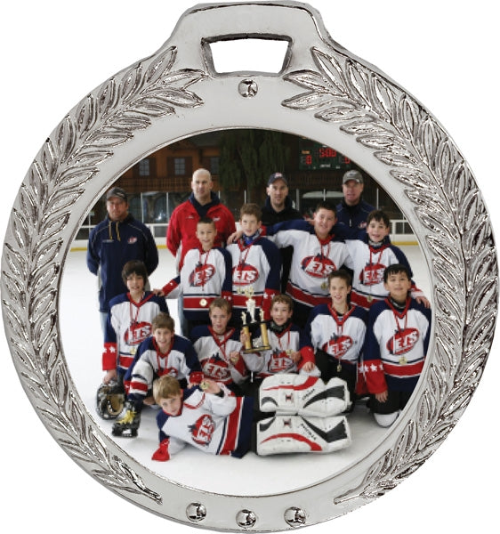 Celebrate Wins with 1¾” Custom Bright Wreath Medals Online
