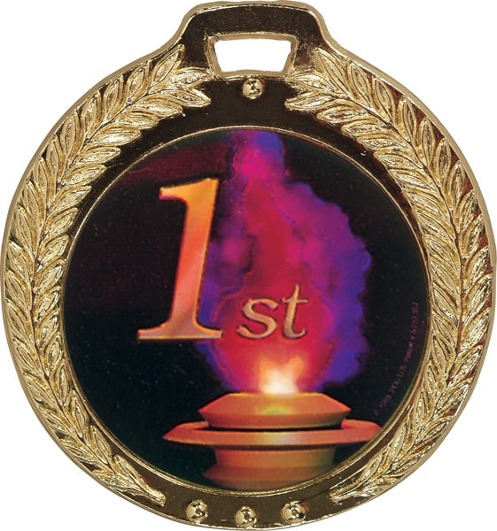 Custom 2.5/8" Bright Wreath Medals | Sports Medals Canada