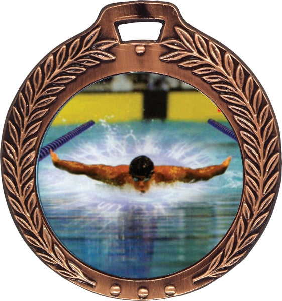 Buy Custom 2.5/8" Bright Wreath Medals | Sports Medals Canada