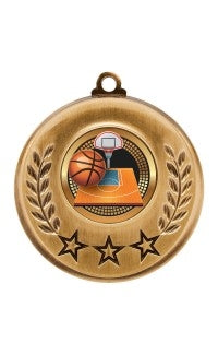 Spectrum Series Basketball Medal | Custom Sports Medals Canada