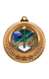 Spectrum Series Baseball Medal, T-Ball | personalized medals