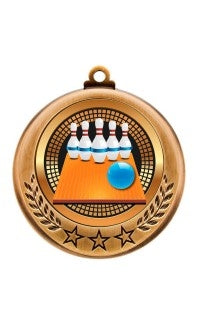 Spectrum Series Bowling Medals,5-Pin