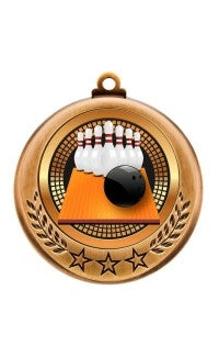 Spectrum Series Bowling Medals,10-Pin