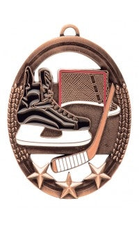 Hockey Tri Star Medals | Custom Sports Medals Canada