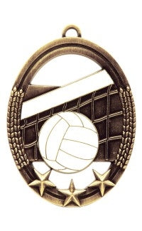 Volleyball Tri Star Medal