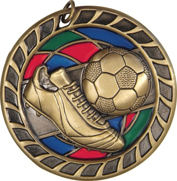 Soccer Stained Glass Medal | Buy Online Medals Near Me