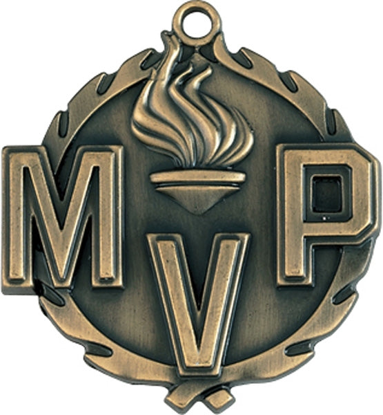 1¾″ MVP Sculptured Medal | Custom Gold, Silver & Bronze Medals