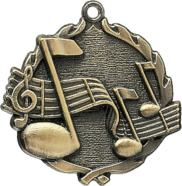 Buy 1¾" Sculptured Music Medals | Custom Awards in Canada