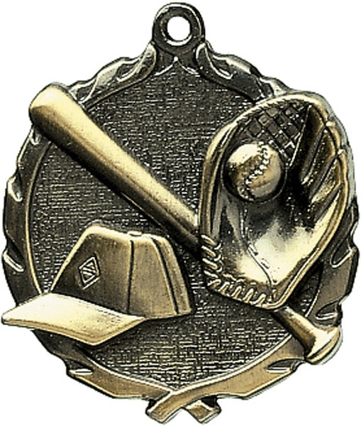 Online 1¾" Baseball Sculptured Medal | Custom Awards Toronto