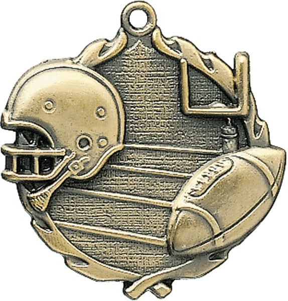 Order 1¾" Figure Football Sculptured Medal for Sports Events