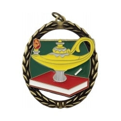 Celebrate Success with Lamp of Knowledge Space Medal | Shop Now!
