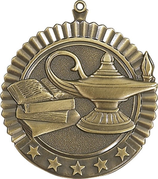 Lamp of Knowledge Diameter Star Medal | Sports Medals