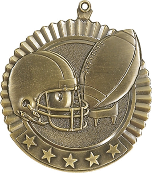 Football Diameter Star Medal | Personalized Sports Medals