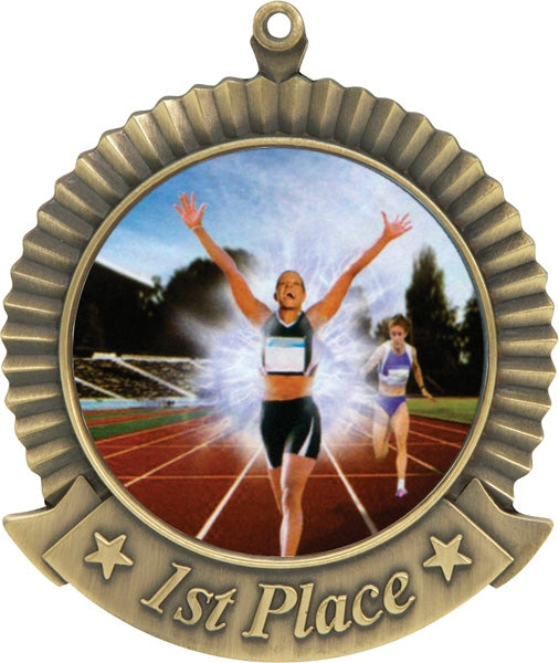 Shop 2¾” Custom 1st Place Star Medal | Custom Medals Toronto