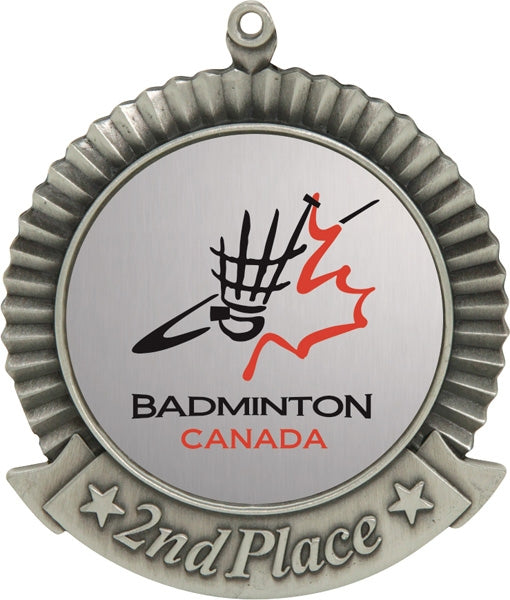 Celebrate Success with 2¾” Custom 2nd Place Star Medal