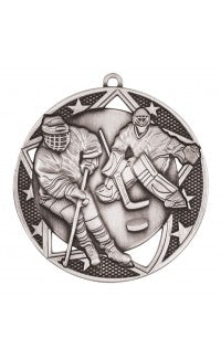 Hockey Awards 2.75" SPORT HOCKEY MEDALS in Gold, Silver & Bronze