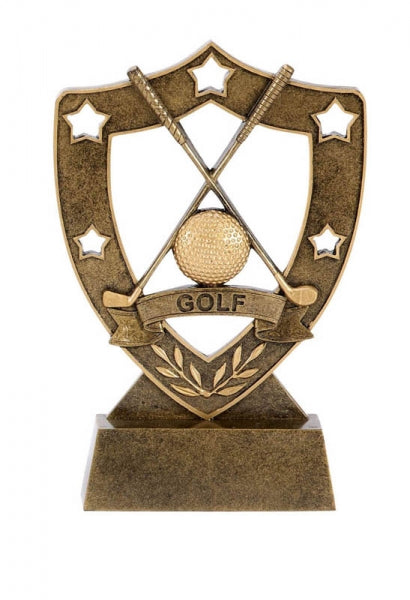 Golf Star Shield Trophy for Champions and Golf Events in Canada