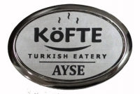 Silver Framed Plastic Oval Name Tag