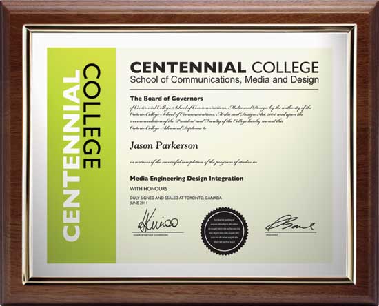 High-Quality Certificate Holder Wall Plaque | Wooden Plaque Toronto