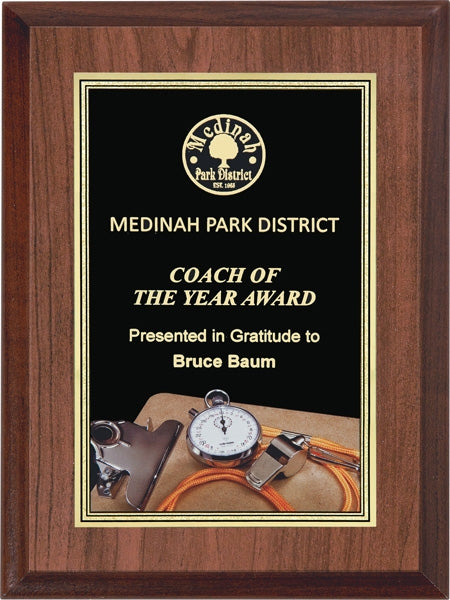 Buy The Coach Plaque | Custom Engraved Wooden Wall Plaques Canada