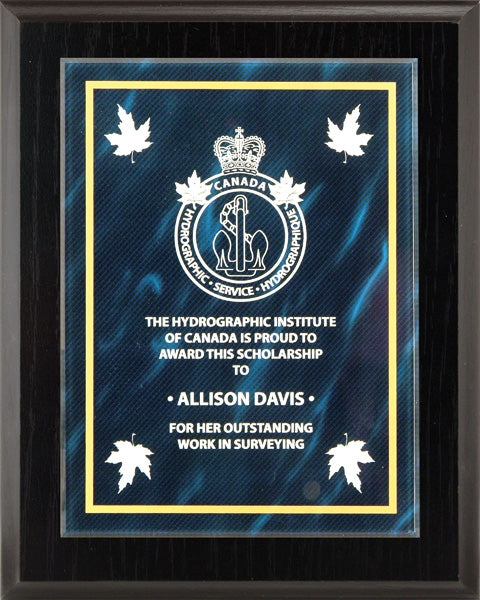 The Blue Austin Plaque | Custom Engraved Wall Plaque Canada