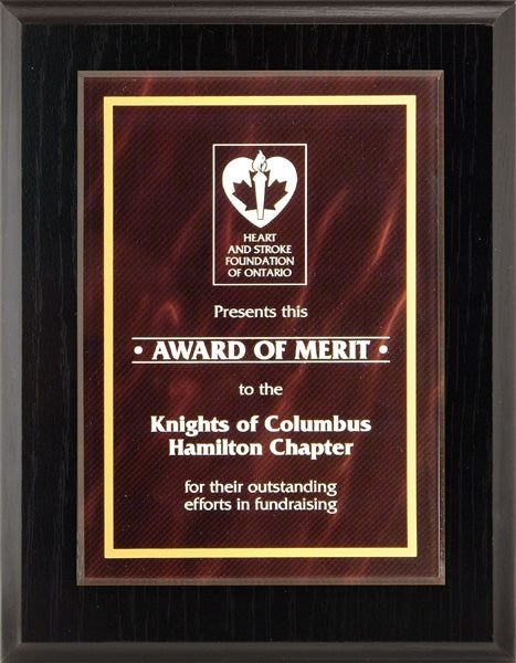 Order The Red Austin Plaque | Custom Engraved Wooden Wall Plaque