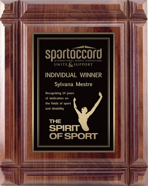 The Deep Groove Bevel Plaque | Custom Wall Plaque Canada