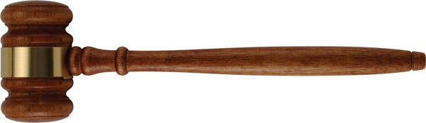 The Walnut Finish Gavel & Gavel with Stand