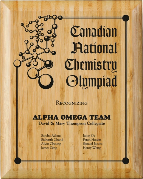 Shop Bamboo with Paint Fill Plaques | Custom Engraved Wall Plaques