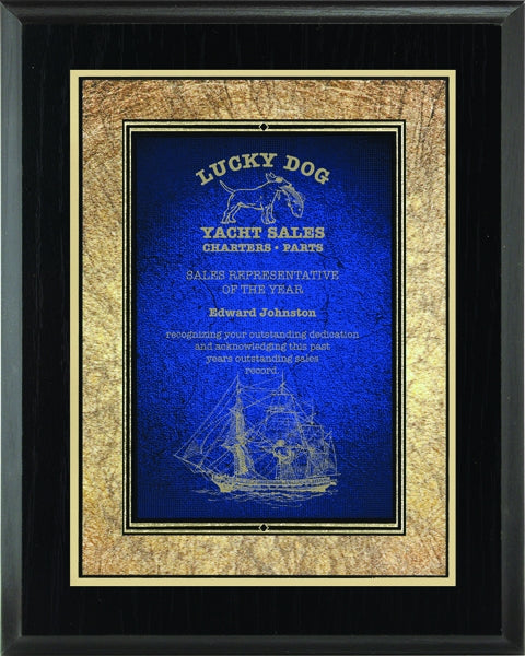 Order Blue Art Plaque Online | Custom Engraved Wall Plaques