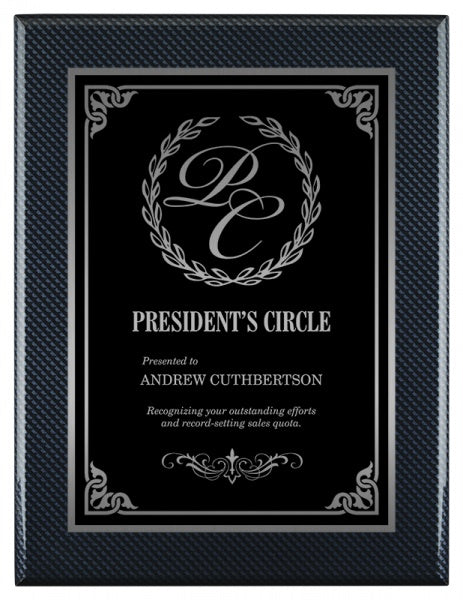 Carbon Fiber Plaque Award | Custom Engraved Wall Plaques