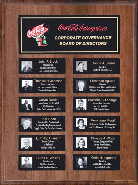 Recognition Pocket Annual Plaque | Sublimated Wall Award