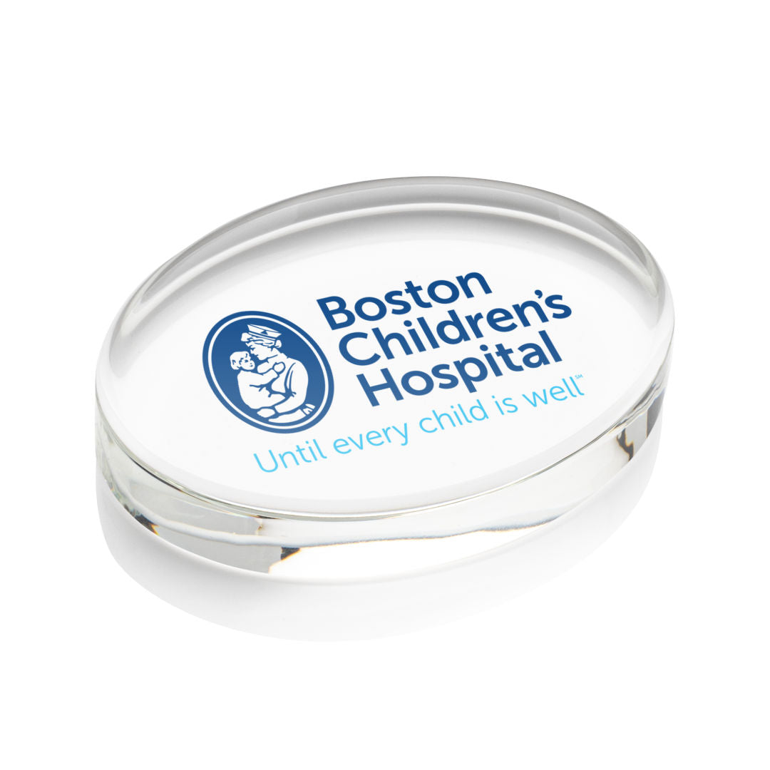 Logan Oval VividPrint Paperweight