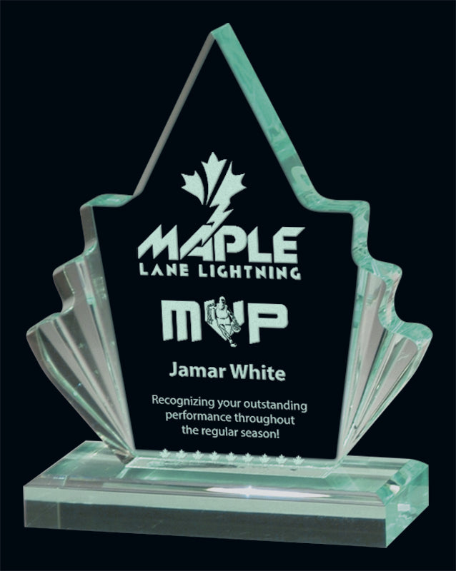 Jade Acrylic Maple Leaf Awards