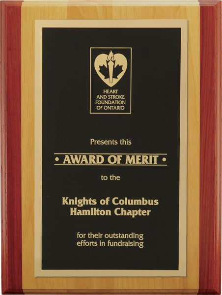 Alder & Rosewood with a Plate