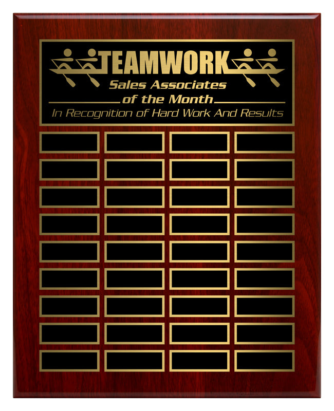 Piano Finish Annual Wall Plaque