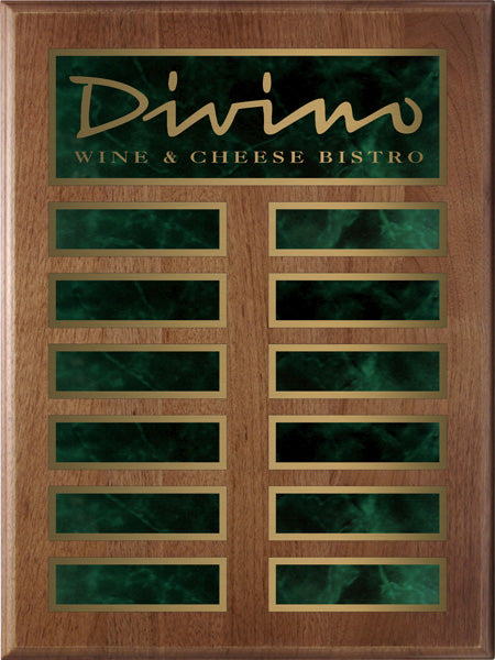 Genuine Walnut Annual Plaque