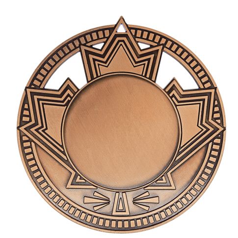 2¾” Custom Maple Leaf Medal
