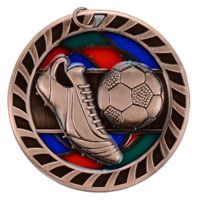 Soccer Stained Glass Medal