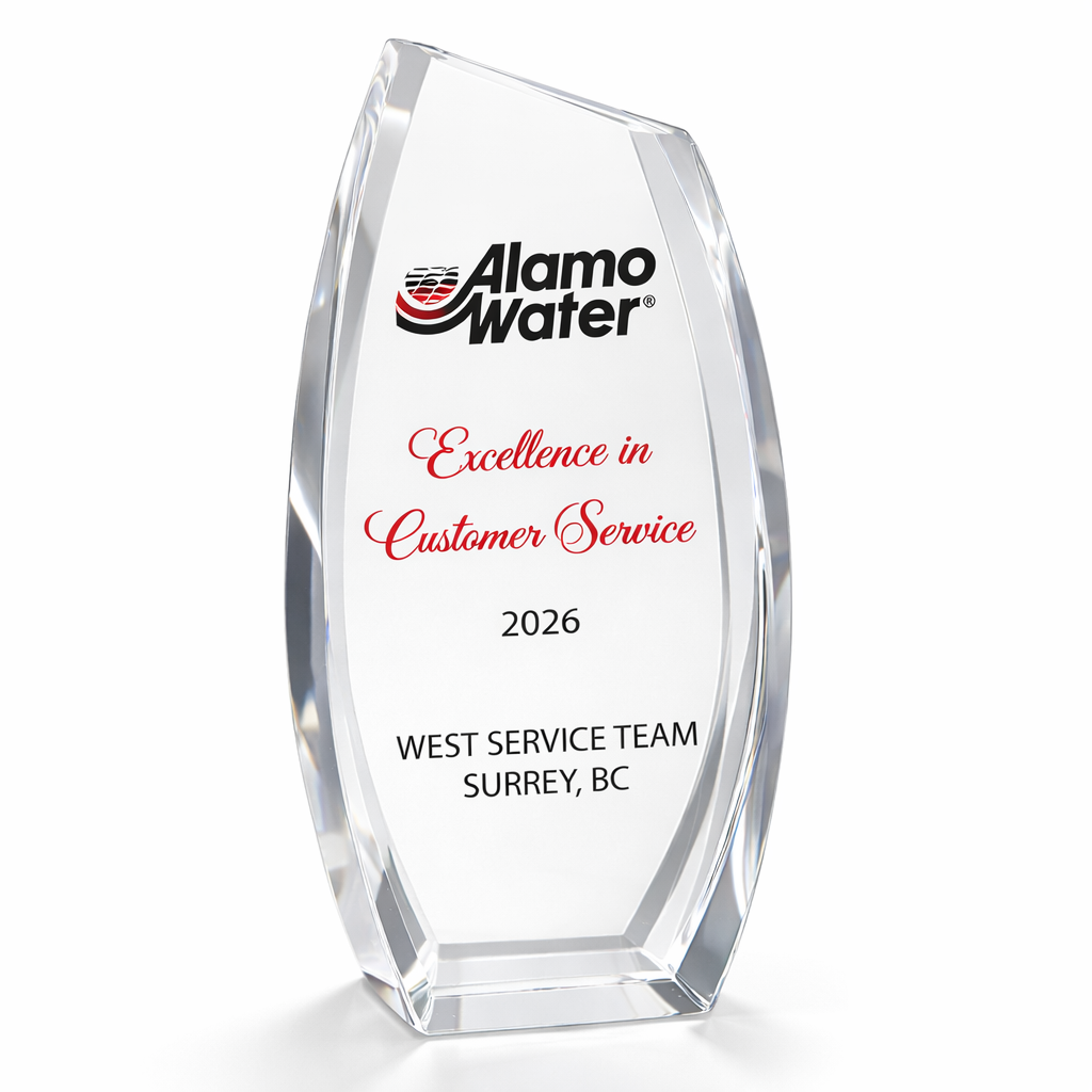 Crystal Slant Edge Award, 8.75"