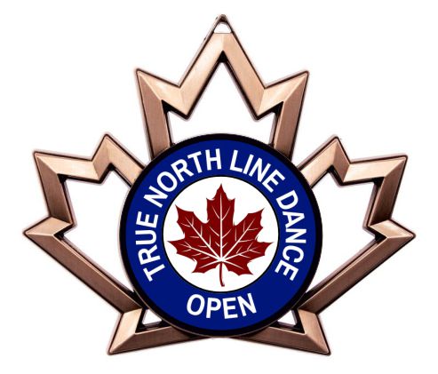 4" Custom Maple Leaf Medal