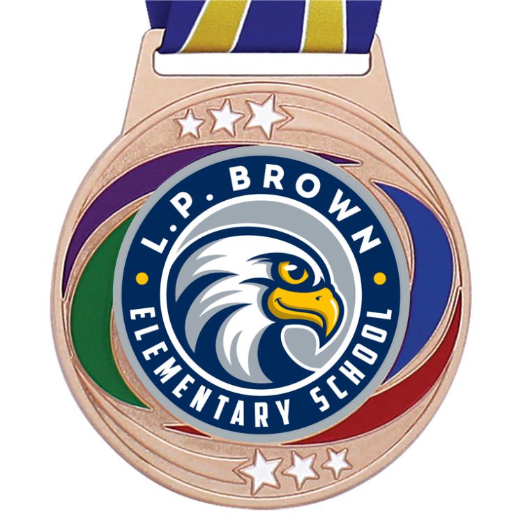 3" Custom Victory Medal Prestige Series