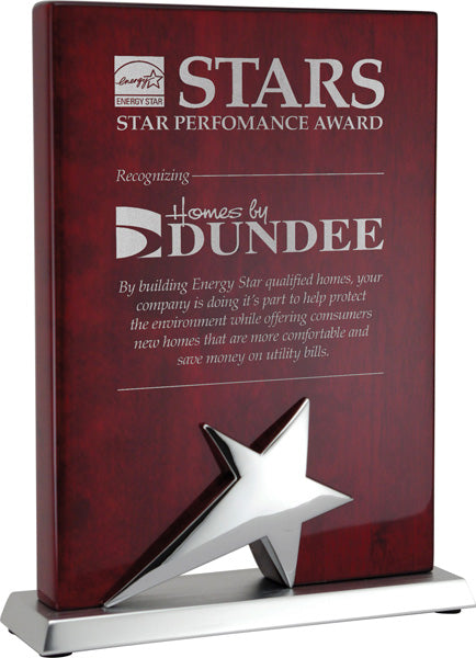 Star Series Plaque with a base