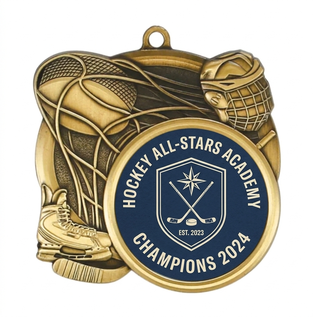 2.5" Custom Hockey Medal