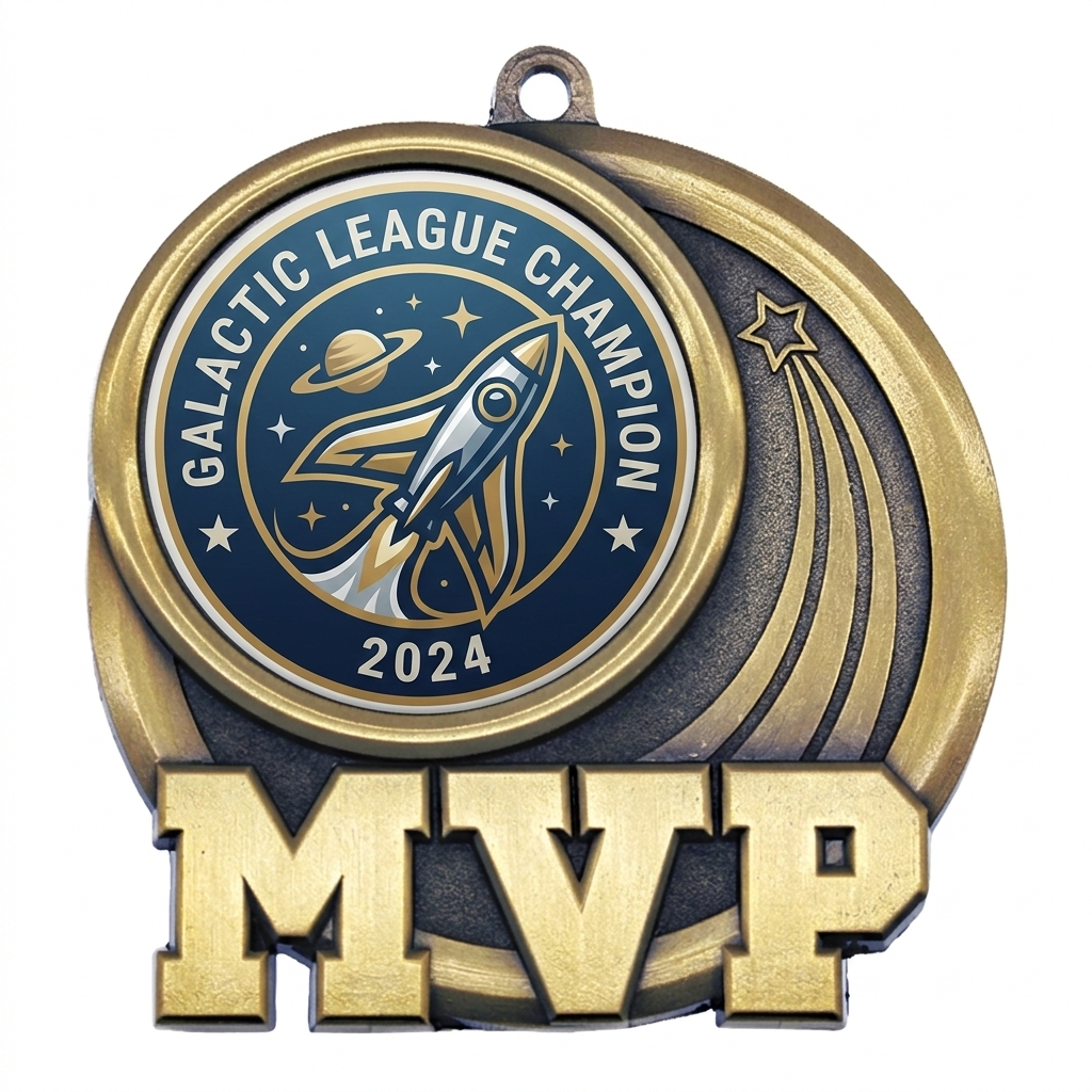 2.5" Custom MVP Medal