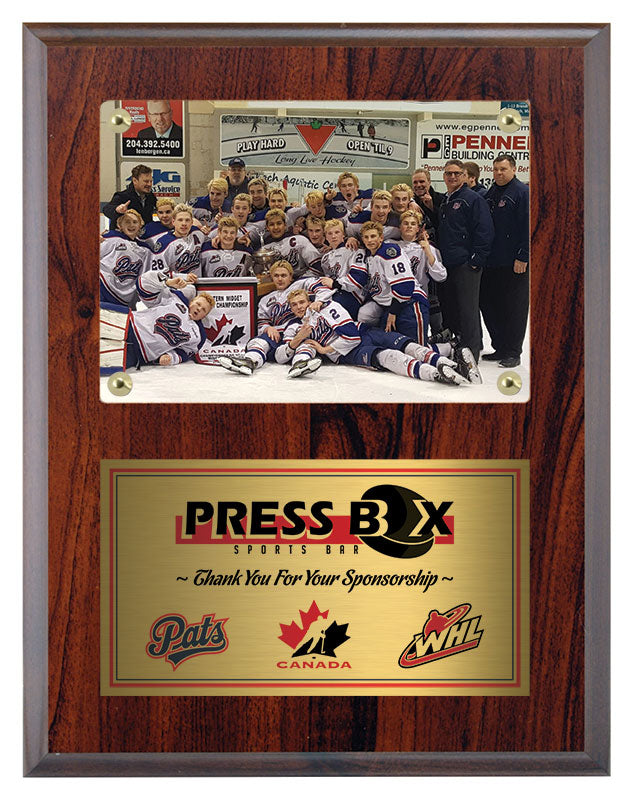 Cherrywood Photo Plaque with Picture