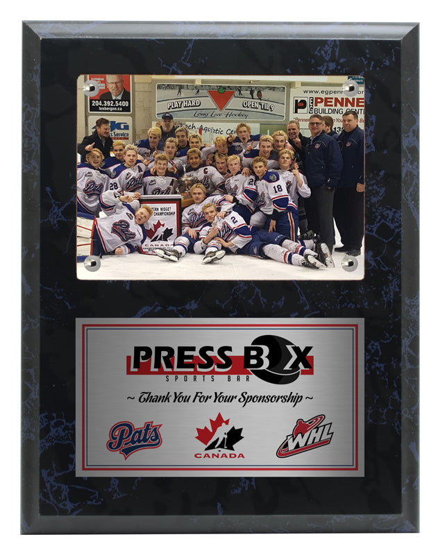 Photo Plaque Black Marble